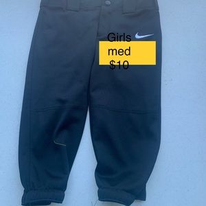 Softball pants barely worn girls med